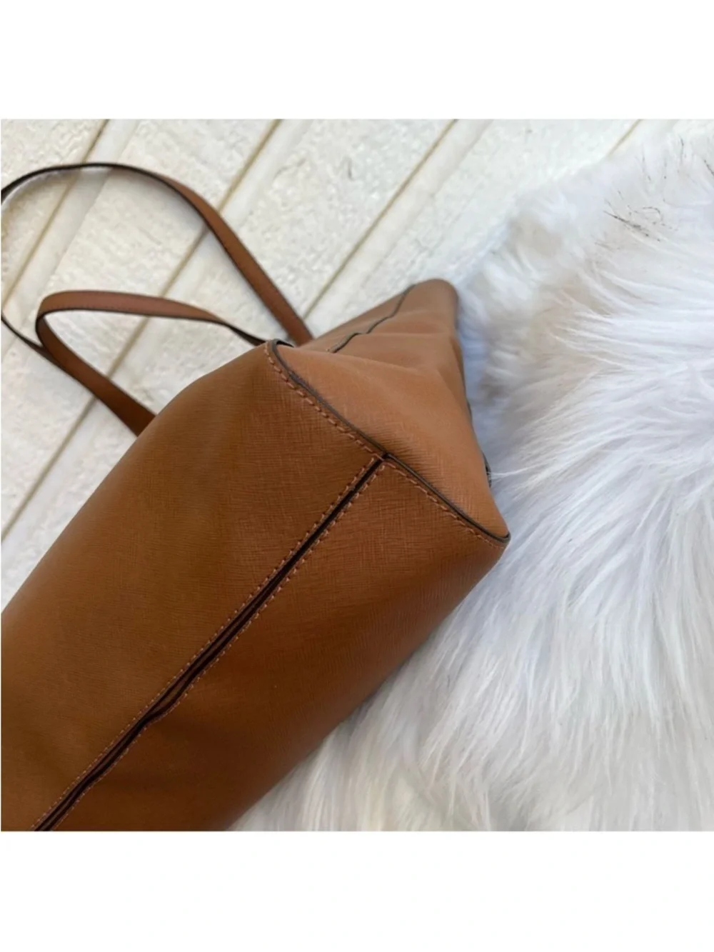 MICHAEL KORS Acorn Jet Set North South Laptop Work Tote Selma Raven - Picture 10 of 12